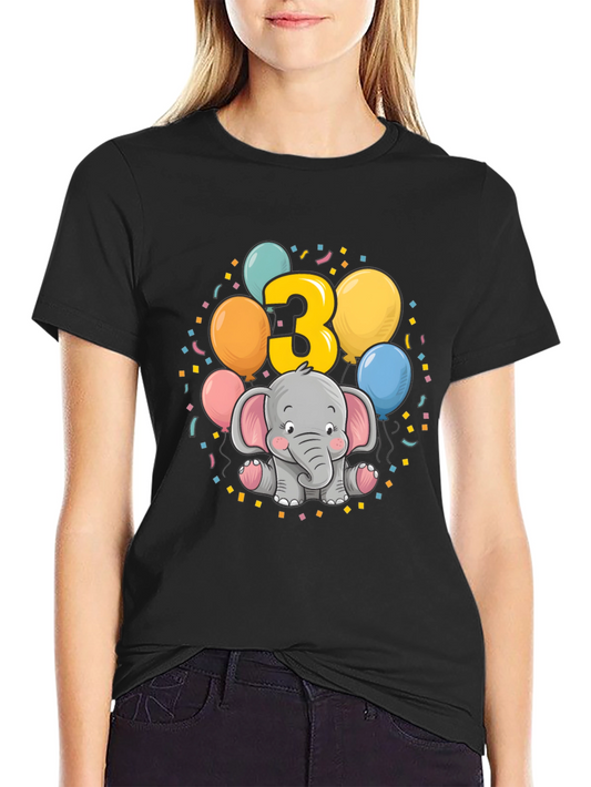Cute 3rd Birthday Elephant T-Shirt