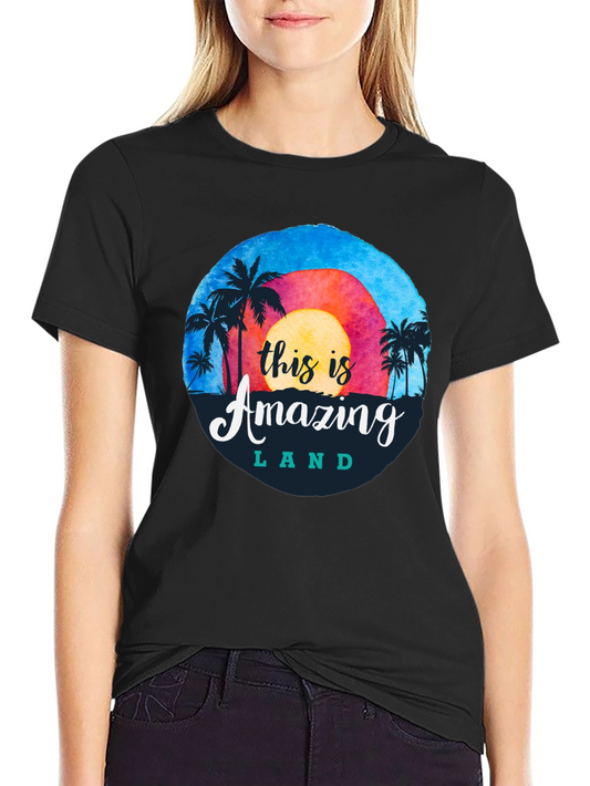 Amazing Land Graphic Tee - Island Vibes
