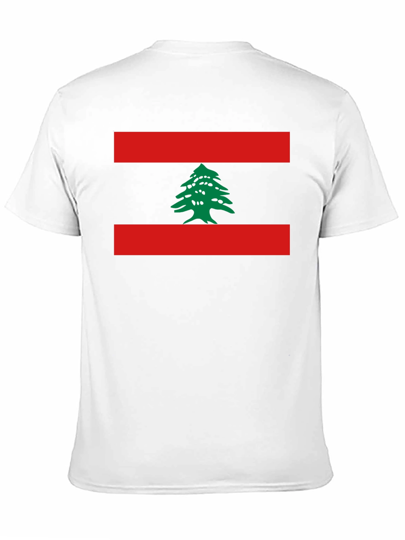 Lebanon Flag T-Shirt Cedar Tree Design