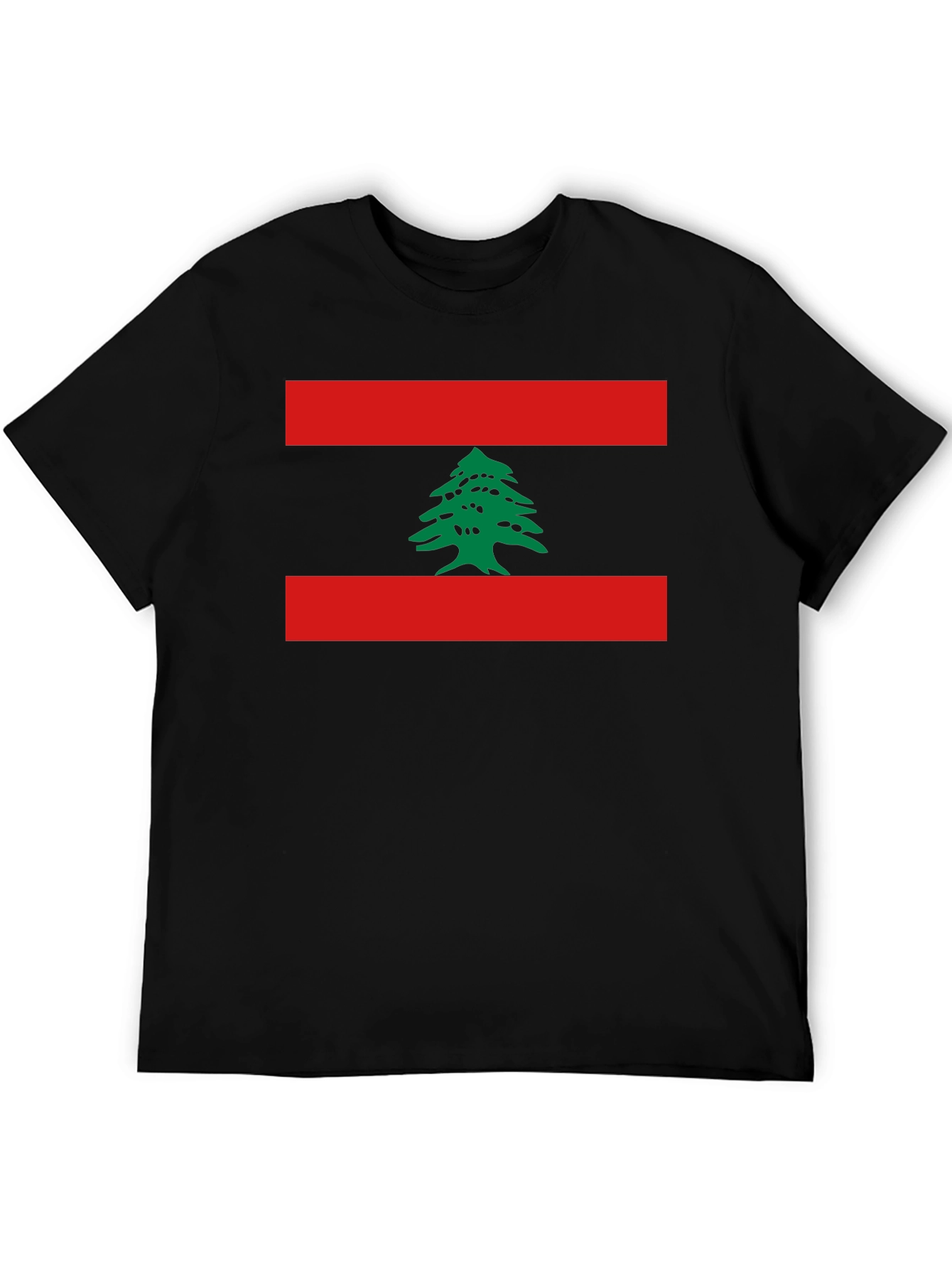 Lebanon Flag T-Shirt Cedar Tree Design