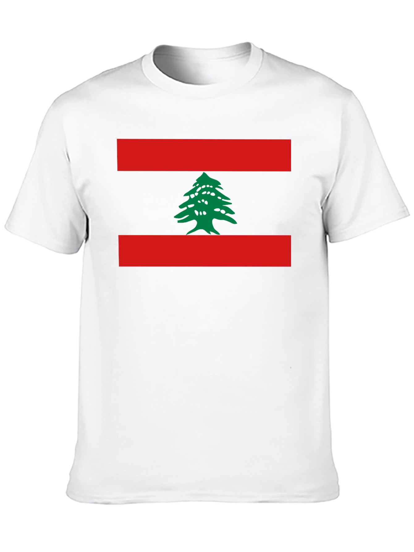 Lebanon Flag T-Shirt Cedar Tree Design