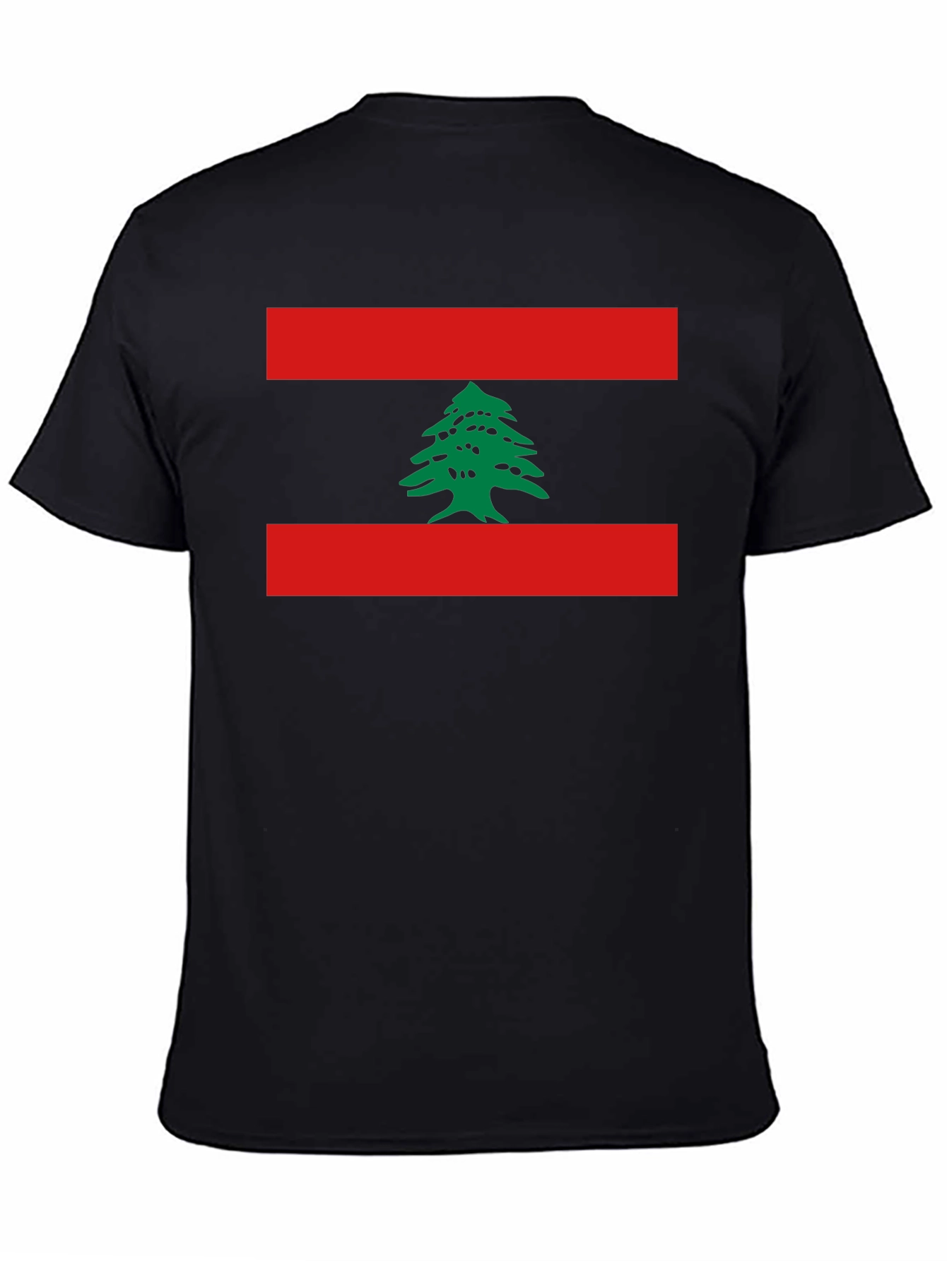 Lebanon Flag T-Shirt Cedar Tree Design
