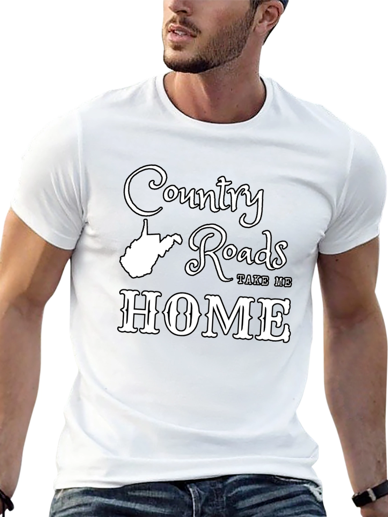 Country Roads T-Shirt - West Virginia Home