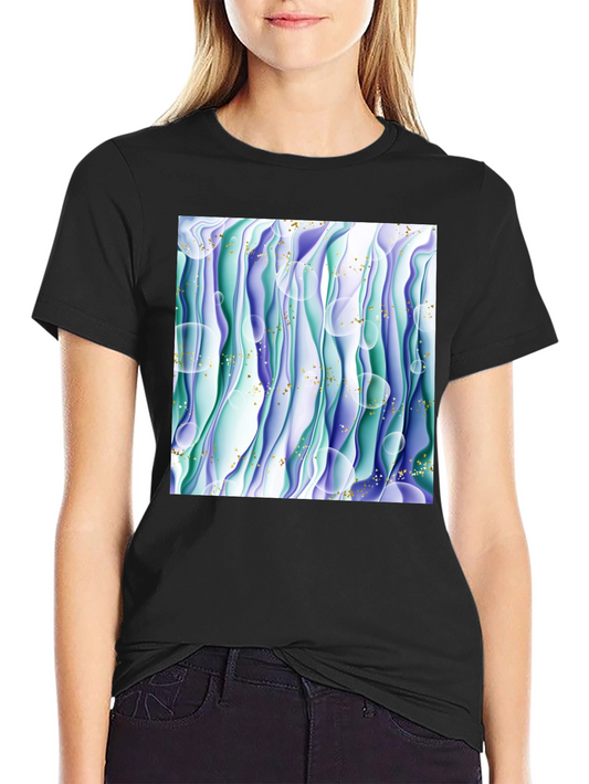 Abstract Wave T-Shirt - Unique Graphic Tee