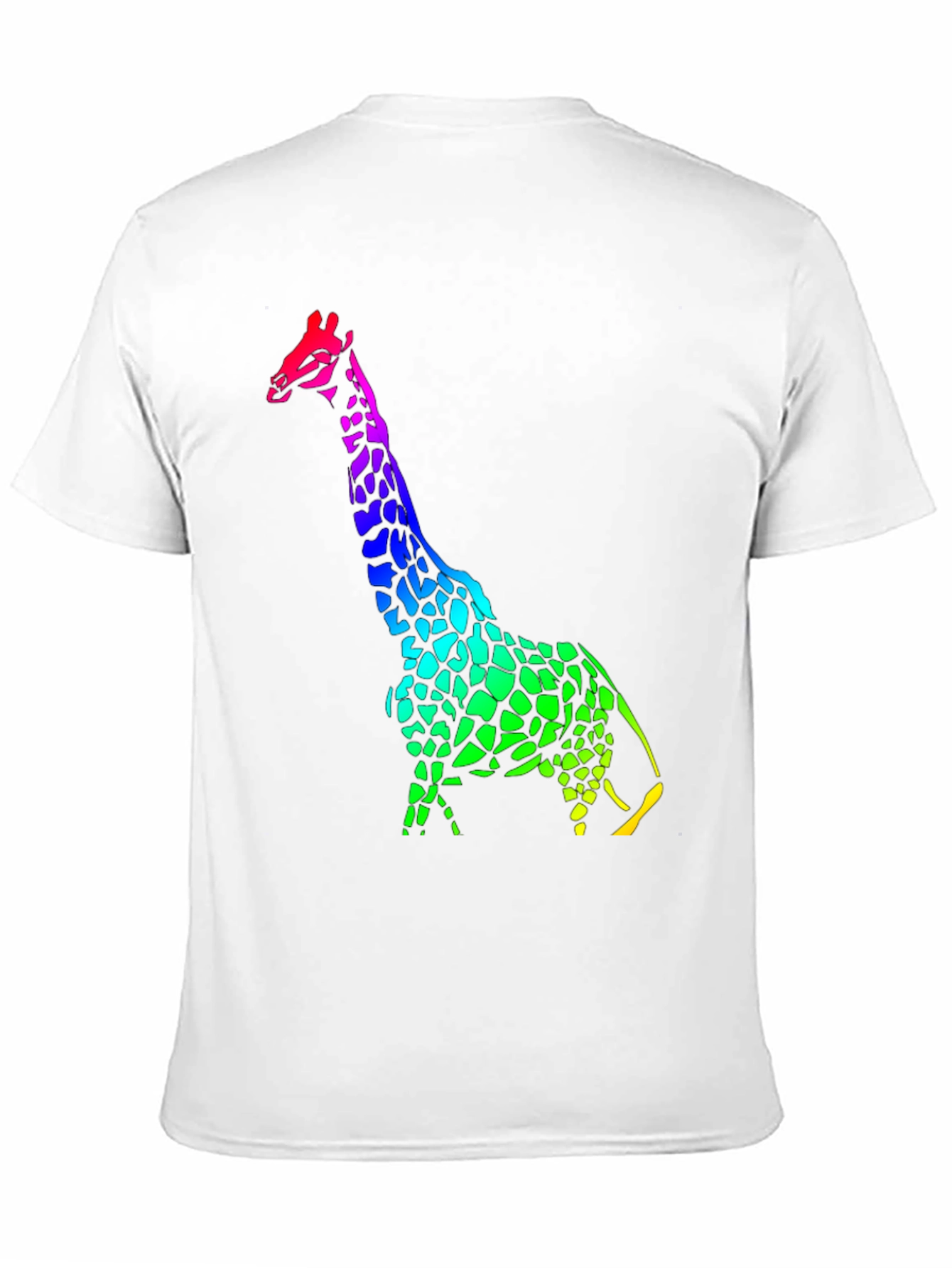 Rainbow Giraffe Graphic T-Shirt