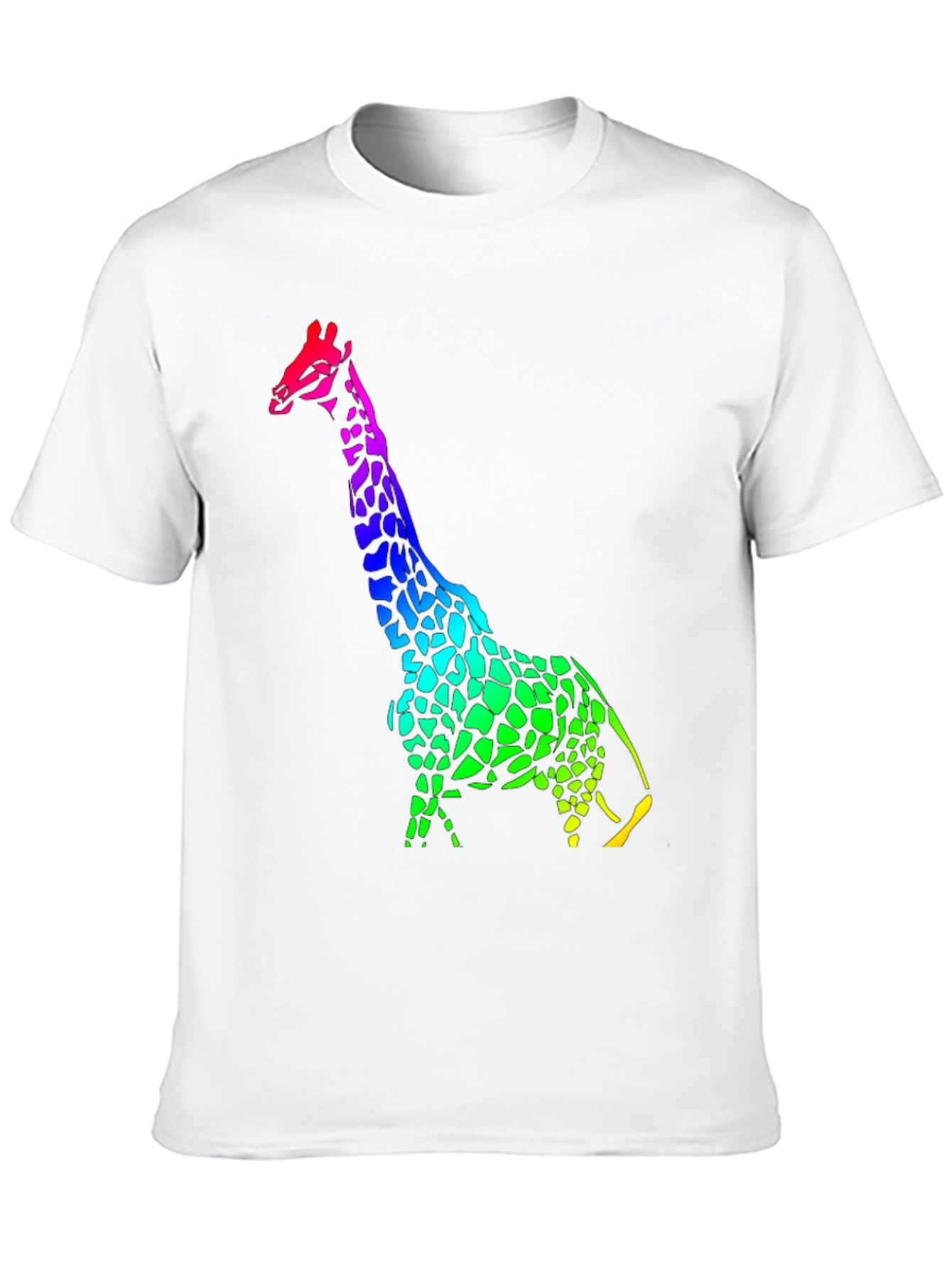 Rainbow Giraffe Graphic T-Shirt