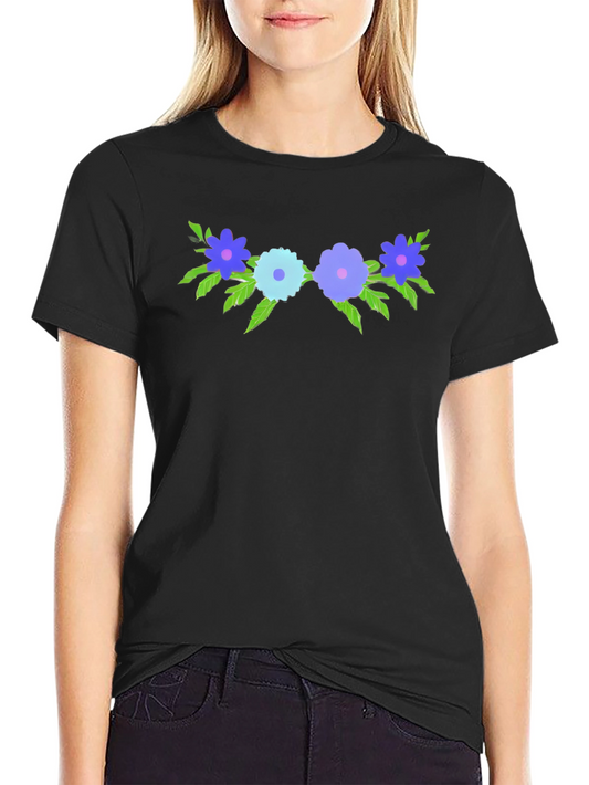 Floral Crown Graphic Tee - Soft Cotton Blend