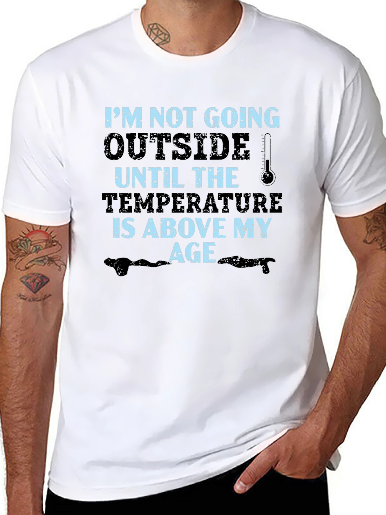 Funny Age Temperature Graphic T-Shirt