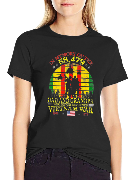 Vietnam War Memorial T-Shirt - Dad and Grandpa Tribute