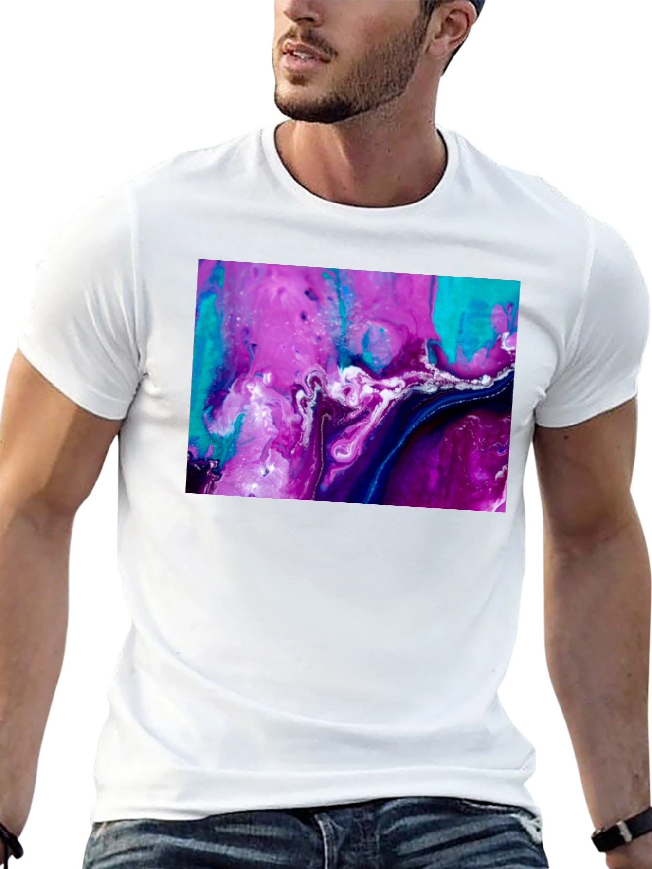 Abstract Art Graphic Tee - Modern Style