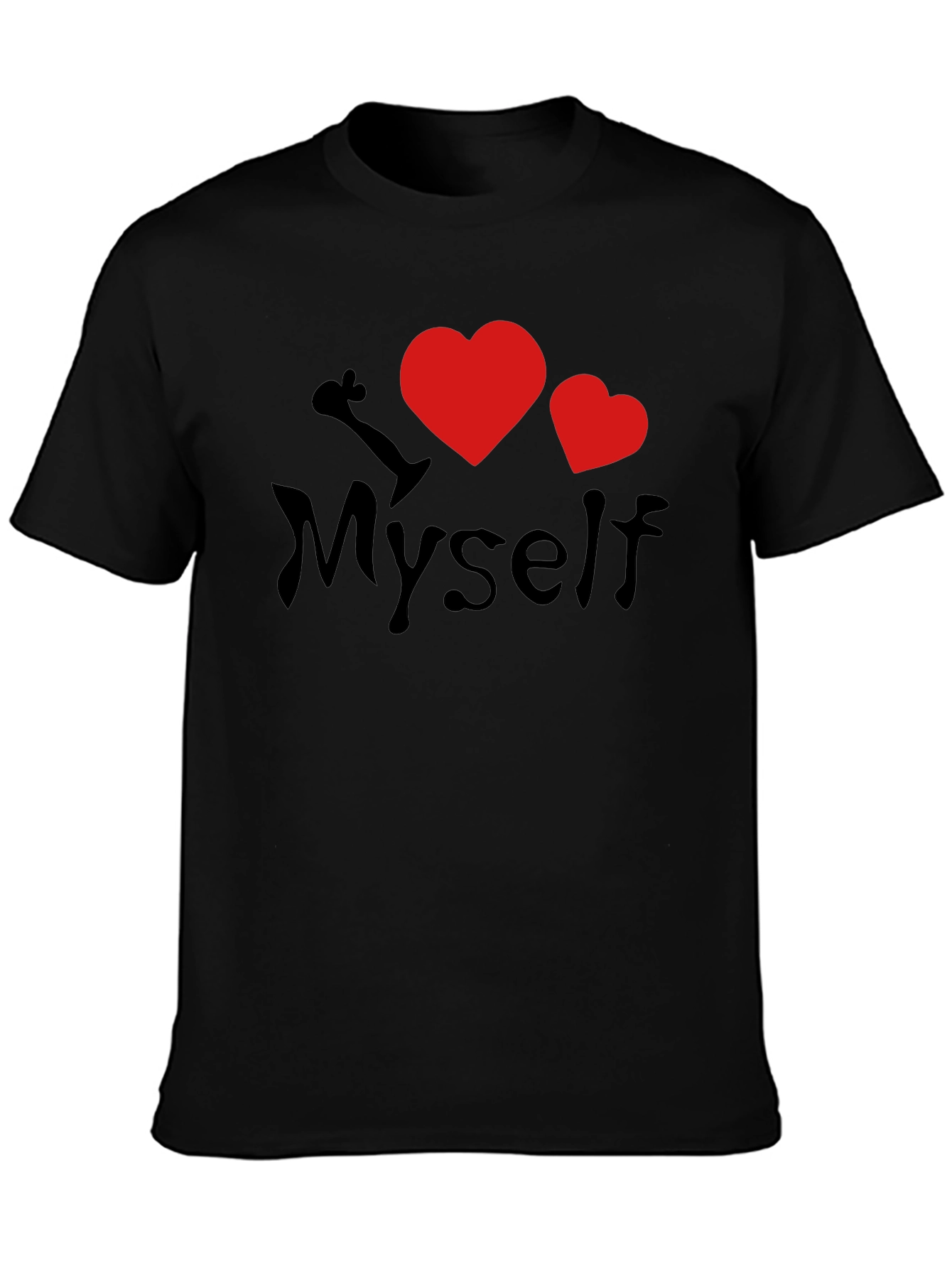 I Heart Myself Black T-Shirt