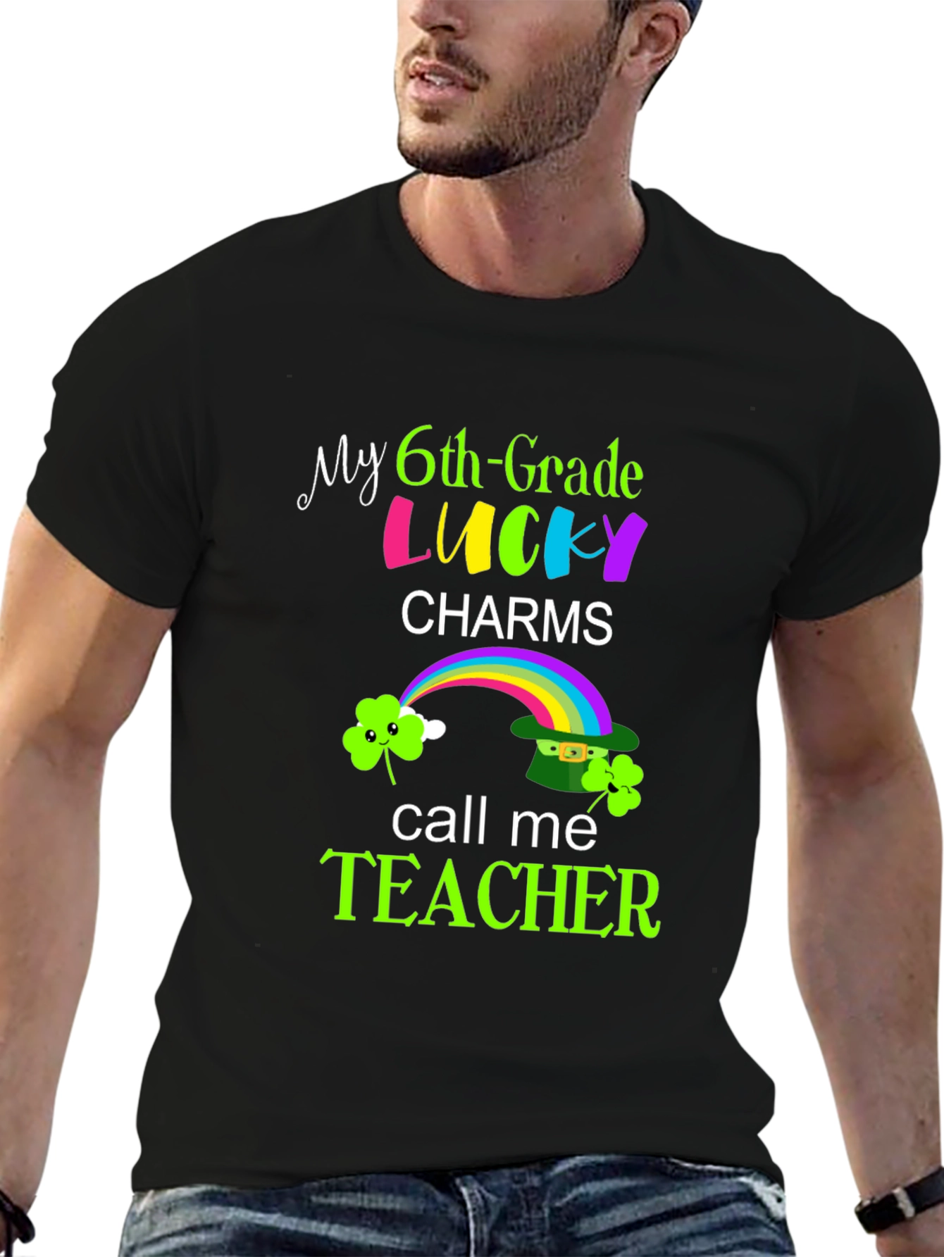 Lucky 6th Grade Teacher St. Patricks Day T-Shirt