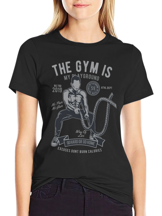 Gym Is My Playground Graphic T-Shirt
