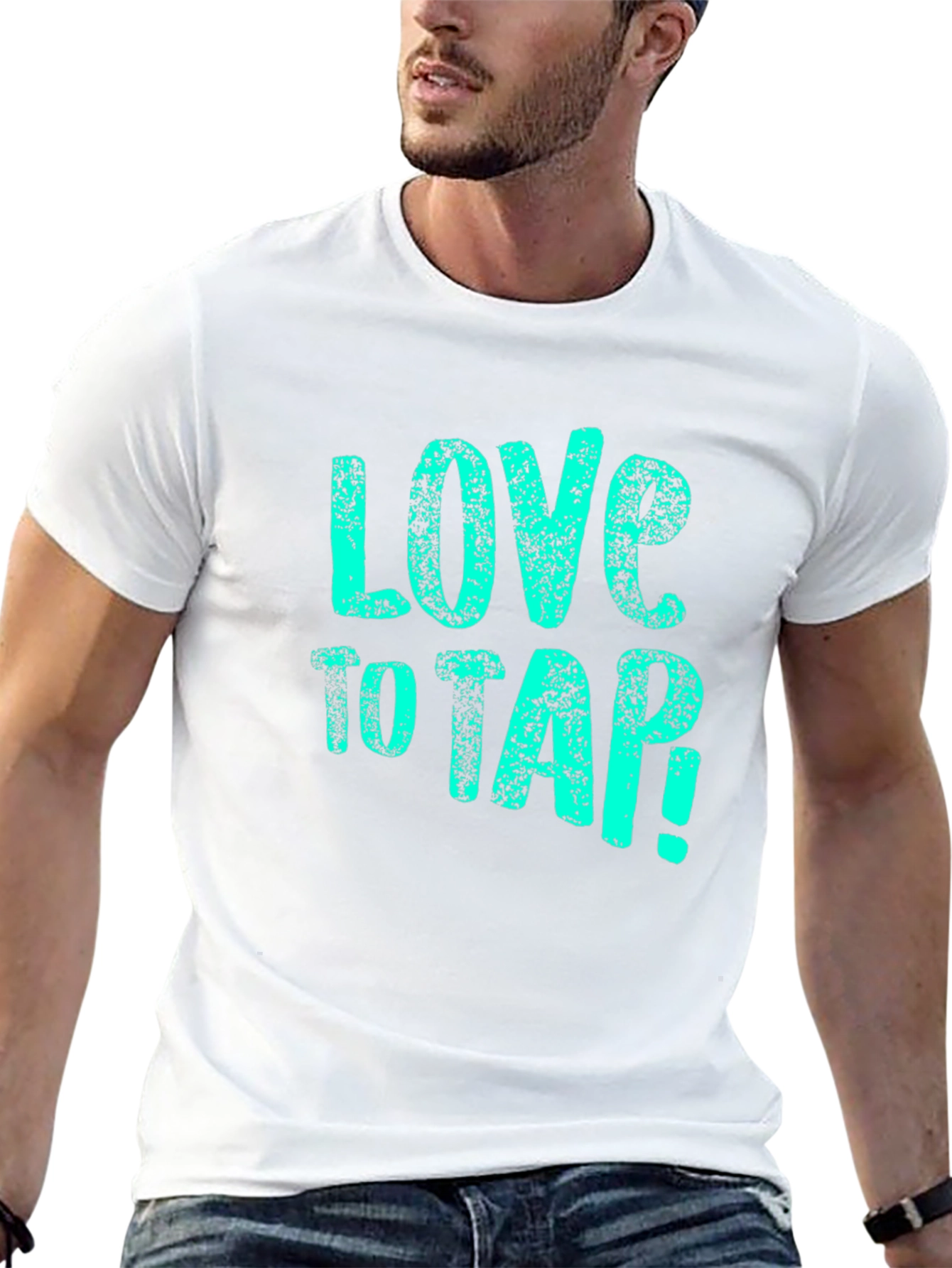 Love to Tap! Graphic Tee - Black Cotton T-Shirt