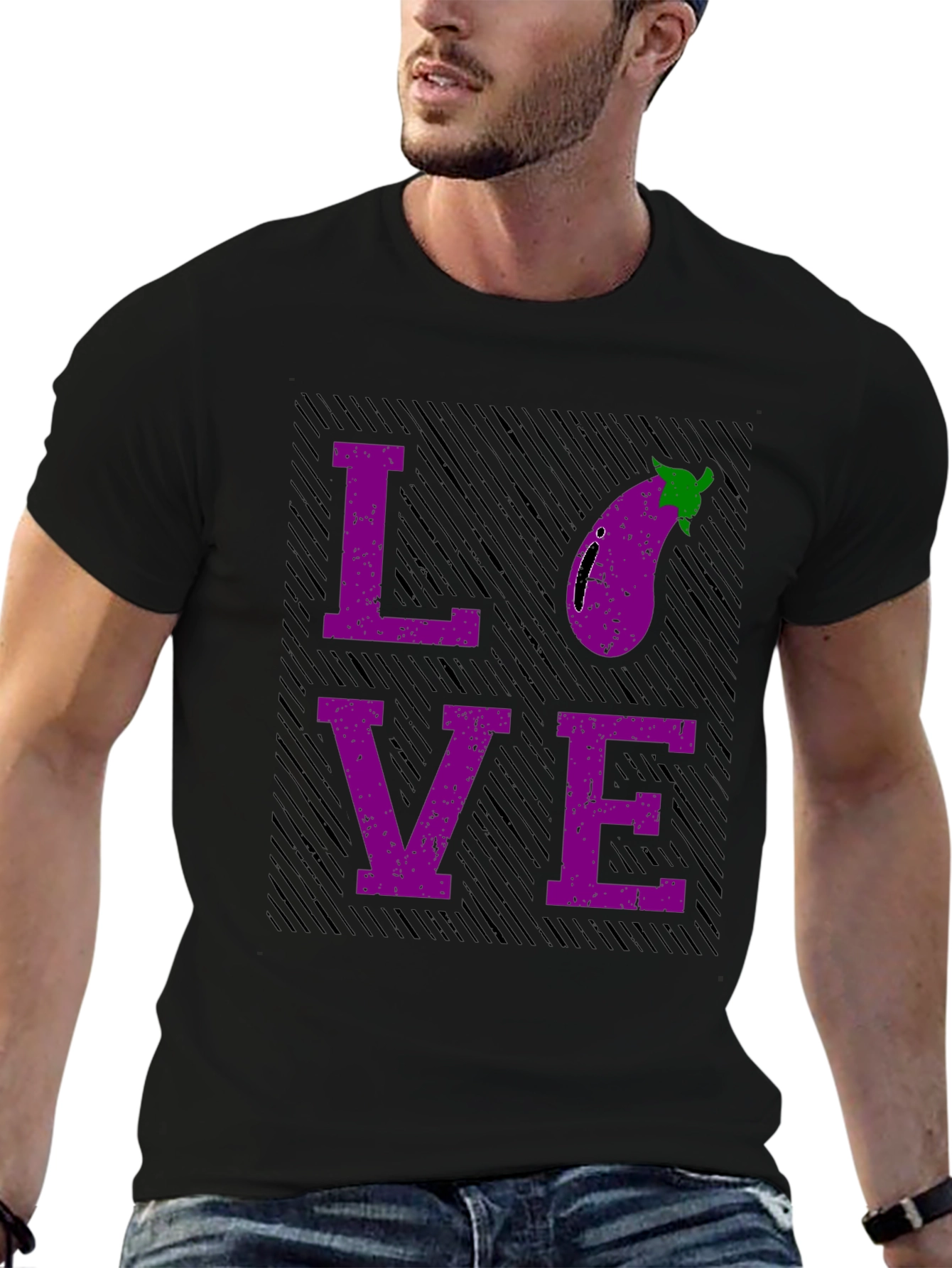 Eggplant Love Graphic T-Shirt