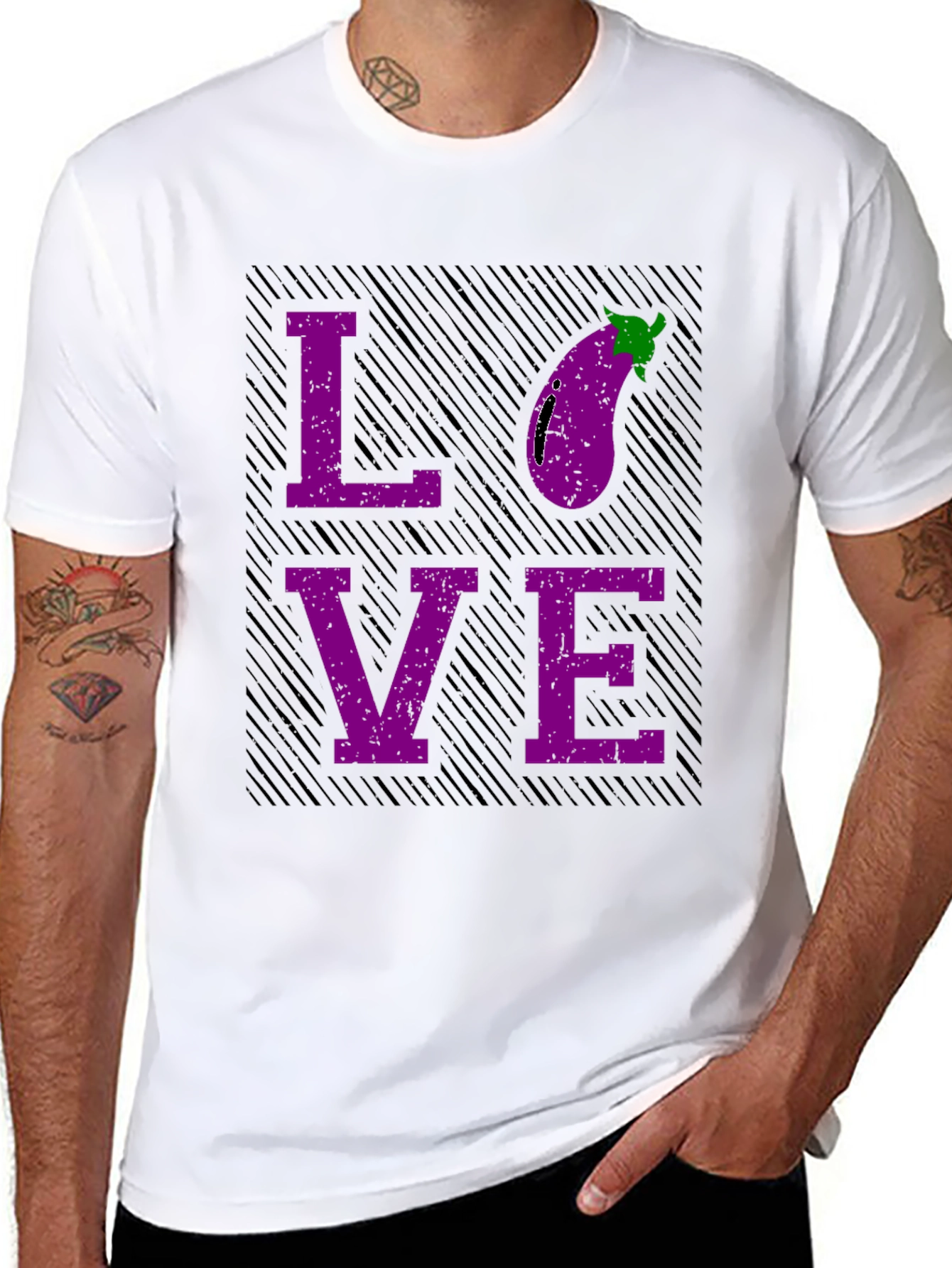 Eggplant Love Graphic T-Shirt