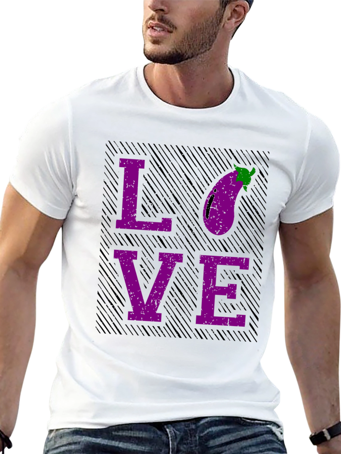 Eggplant Love Graphic T-Shirt