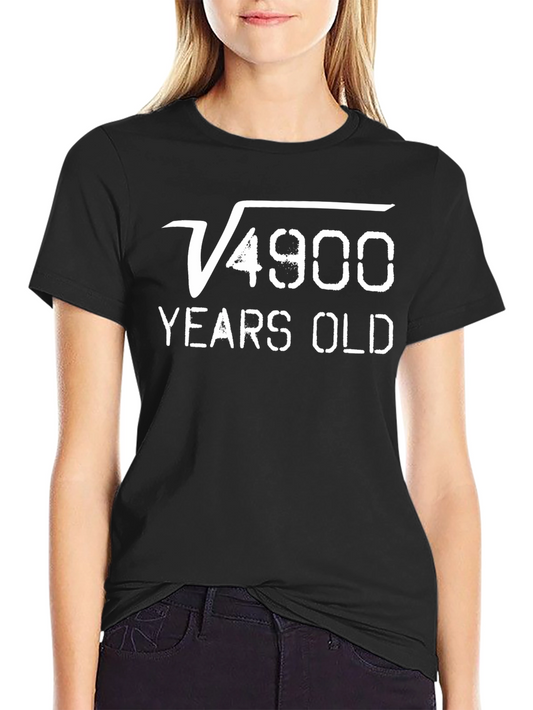 Funny Math Birthday T-Shirt - Square Root of 4900