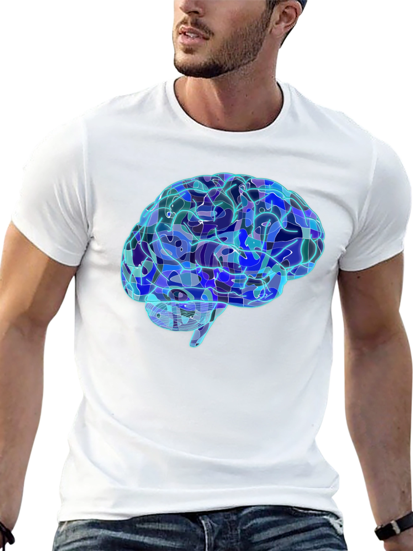 Brain Graphic Tee - Cool Neuroscience Design