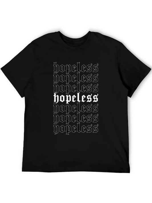 Hopeless Graphic Print Black T-Shirt