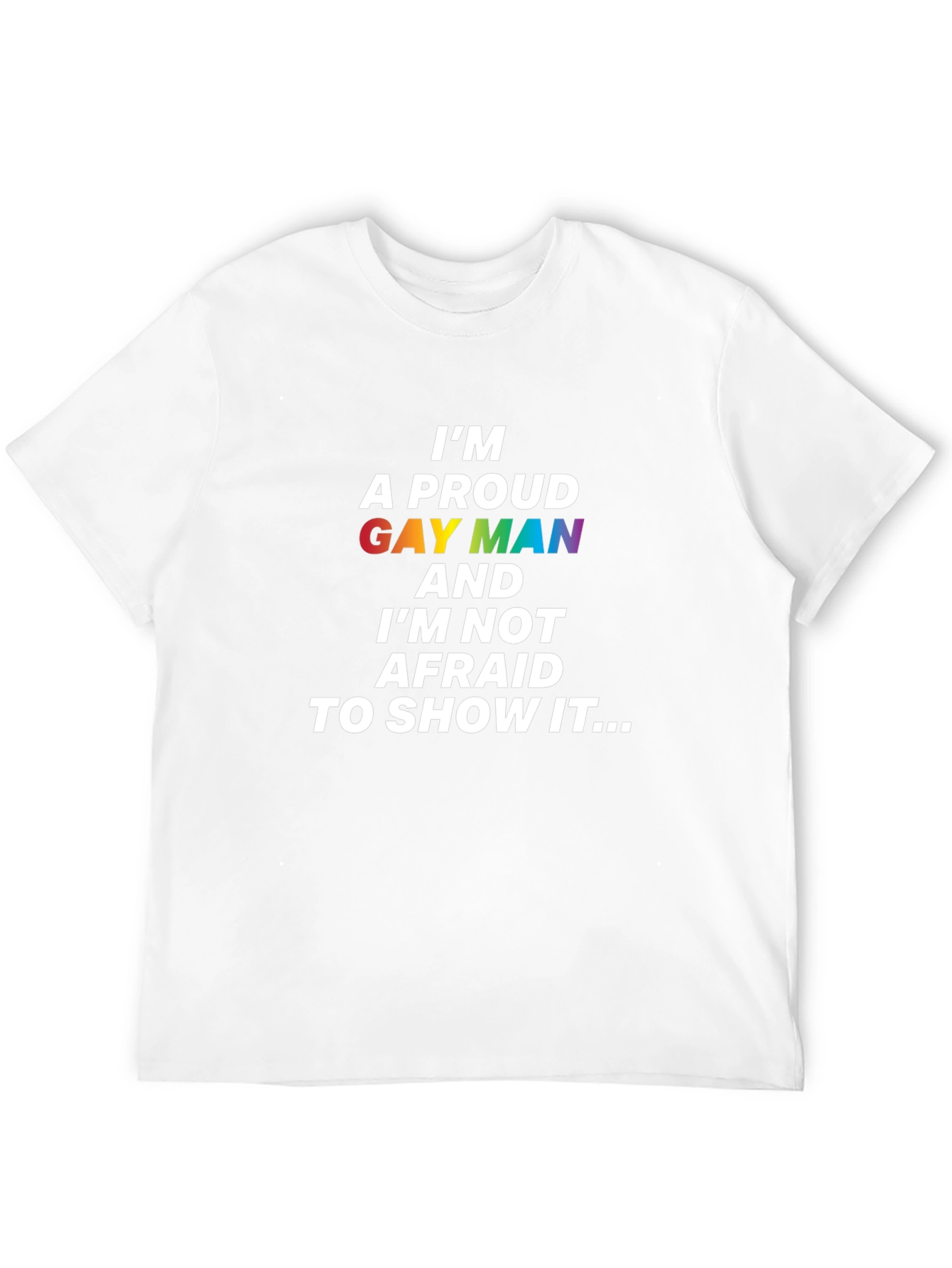 Proud Gay Man Rainbow T-Shirt