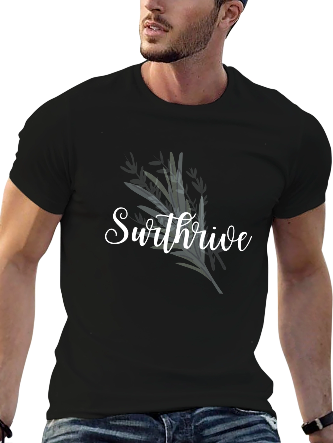 Swthrive Black Graphic Tee