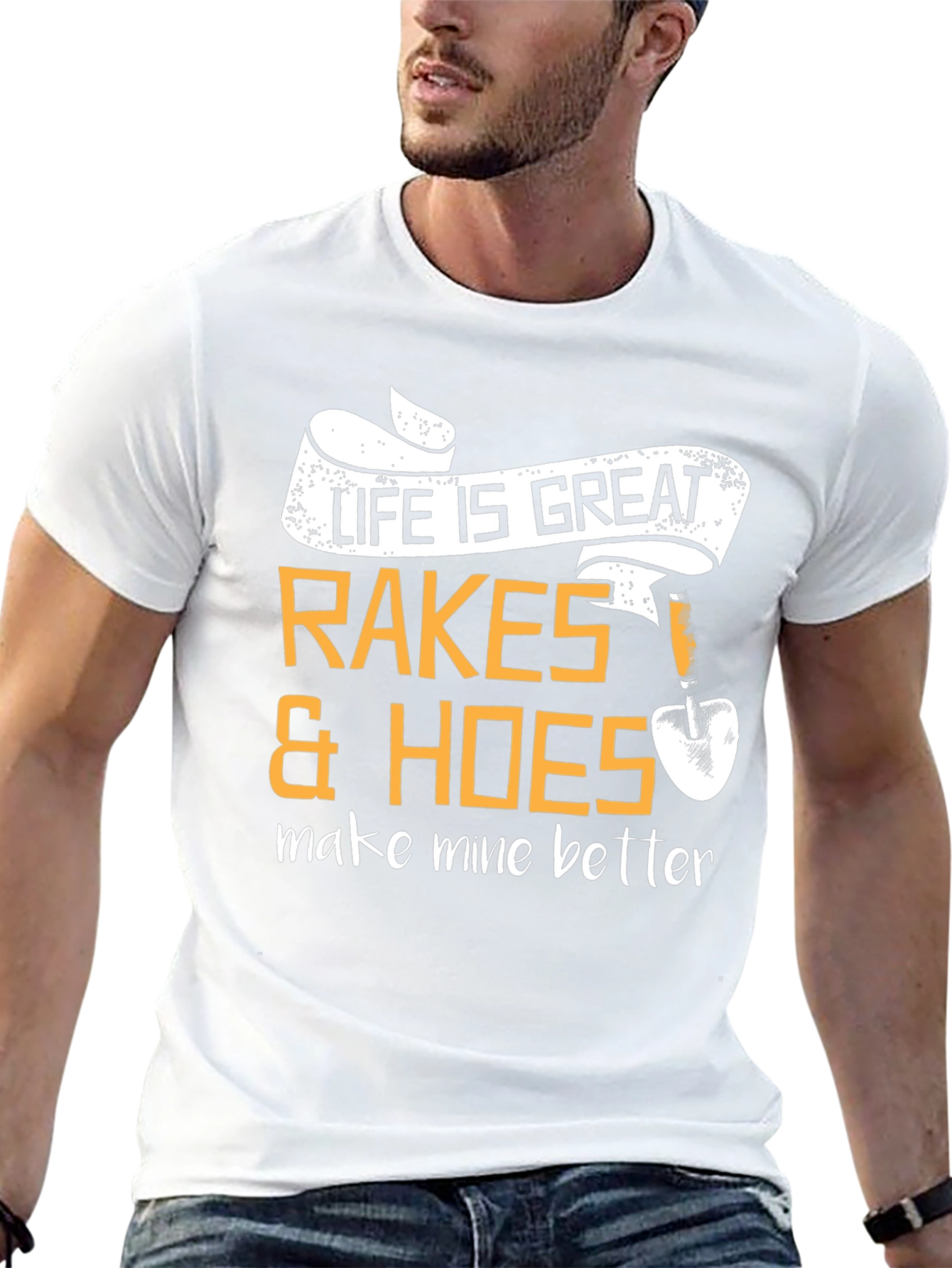 Life is Great Rakes & Hoes Graphic T-Shirt