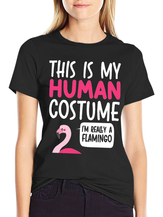 Funny Flamingo Human Costume T-Shirt