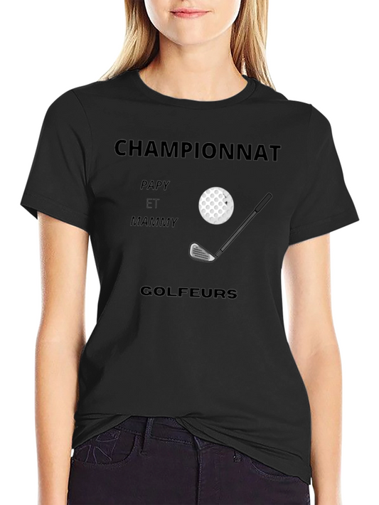 Golf Lover Tee: Championnat Papy et Mammy Golfeurs T-Shirt