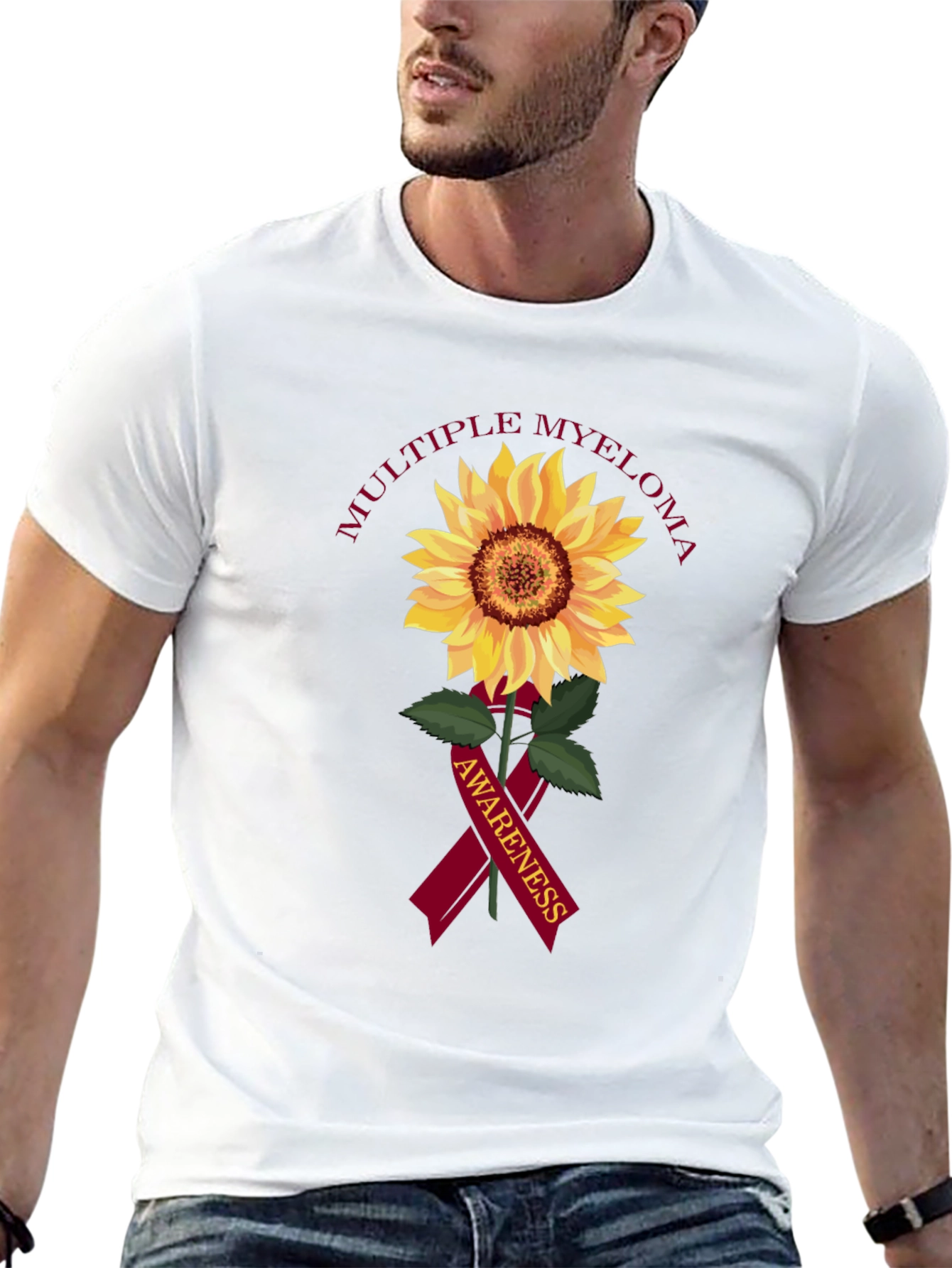 Multiple Myeloma Awareness Sunflower T-Shirt