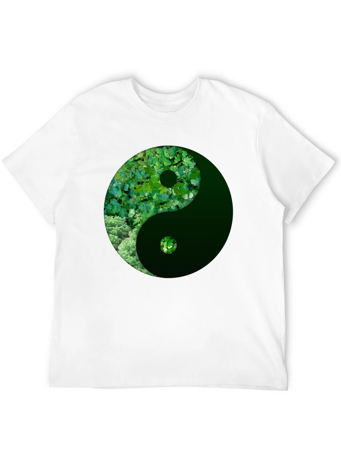 Nature Yin Yang Graphic Tee - Casual Style