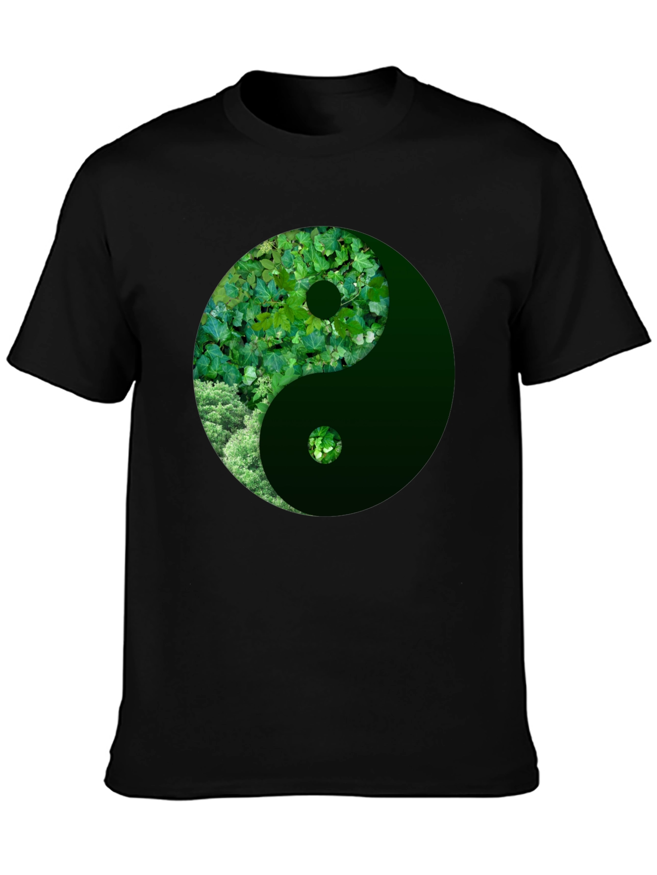 Nature Yin Yang Graphic Tee - Casual Style