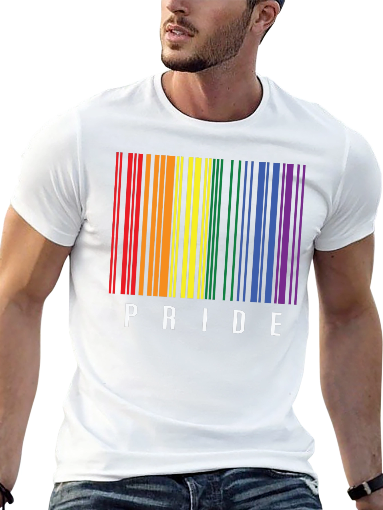 Pride Barcode Graphic T-Shirt