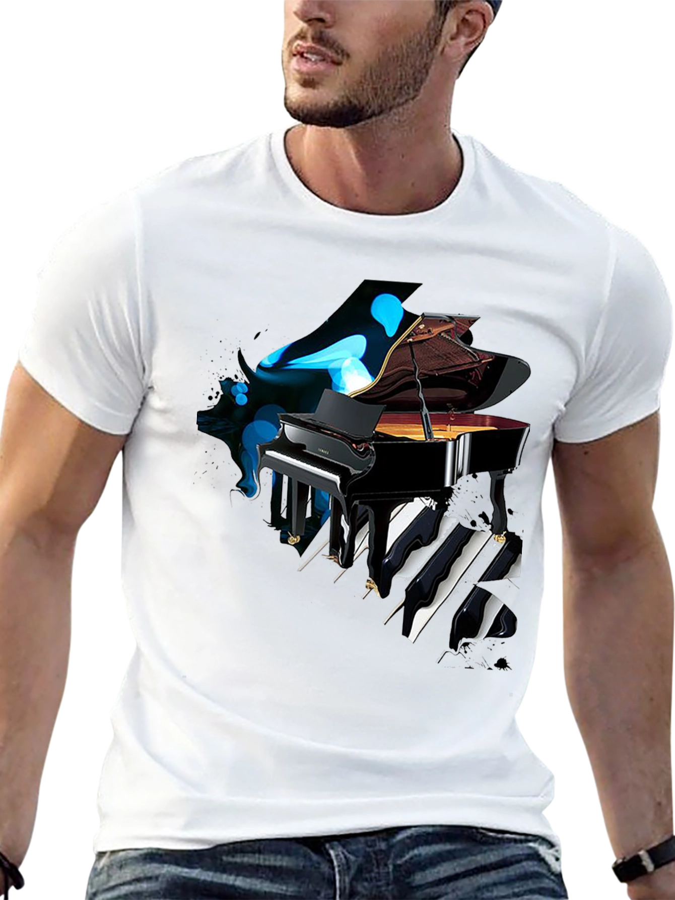 Piano Keys T-Shirt - Unique Music Lover Tee