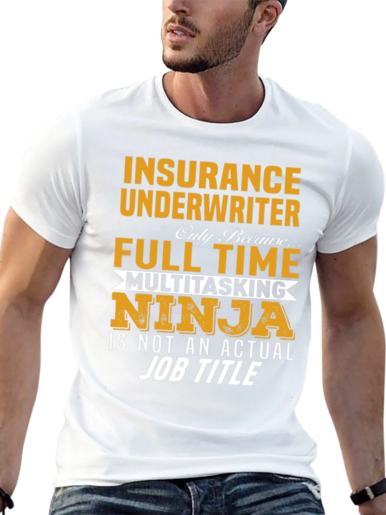 Insurance Underwriter Multitasking Ninja Graphic T-Shirt