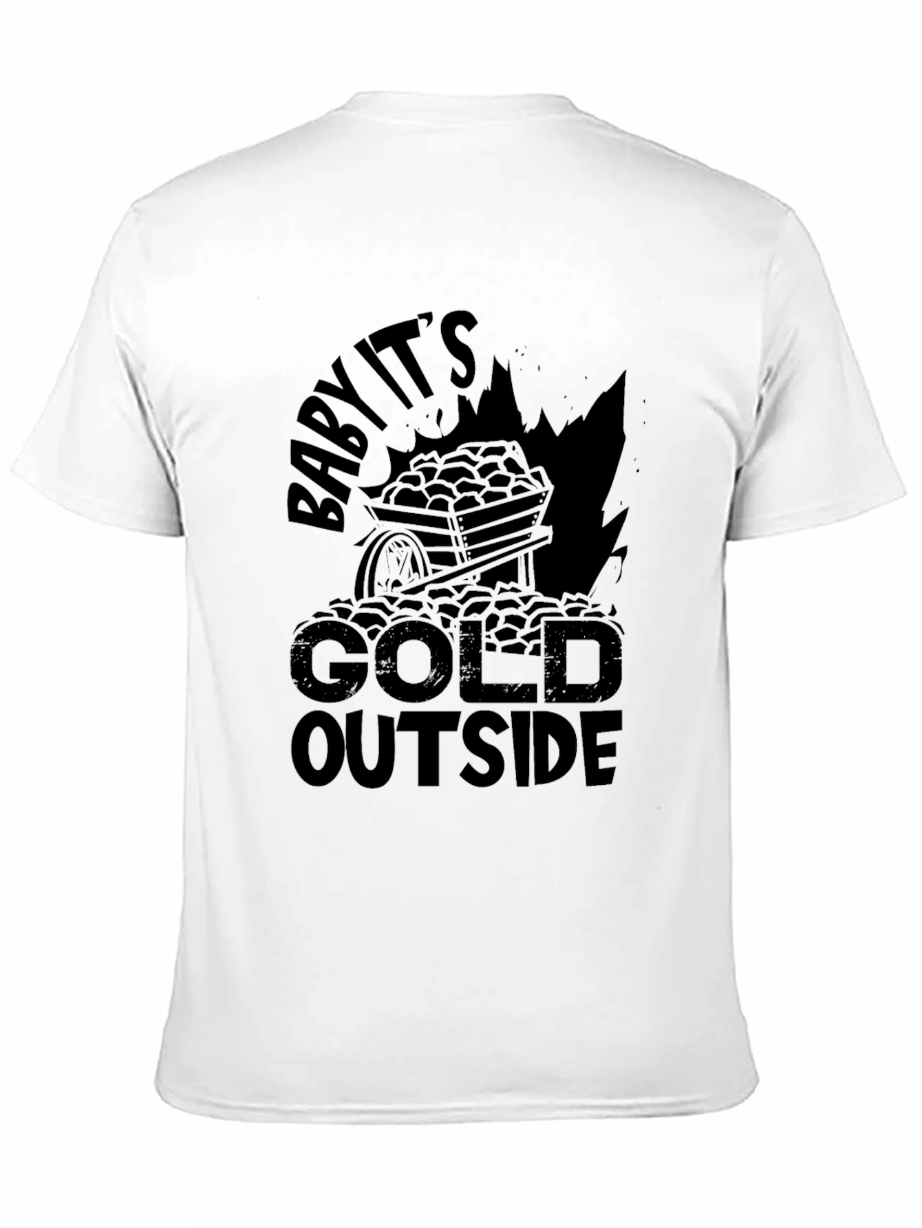 Baby Its Gold Outside Black T-Shirt