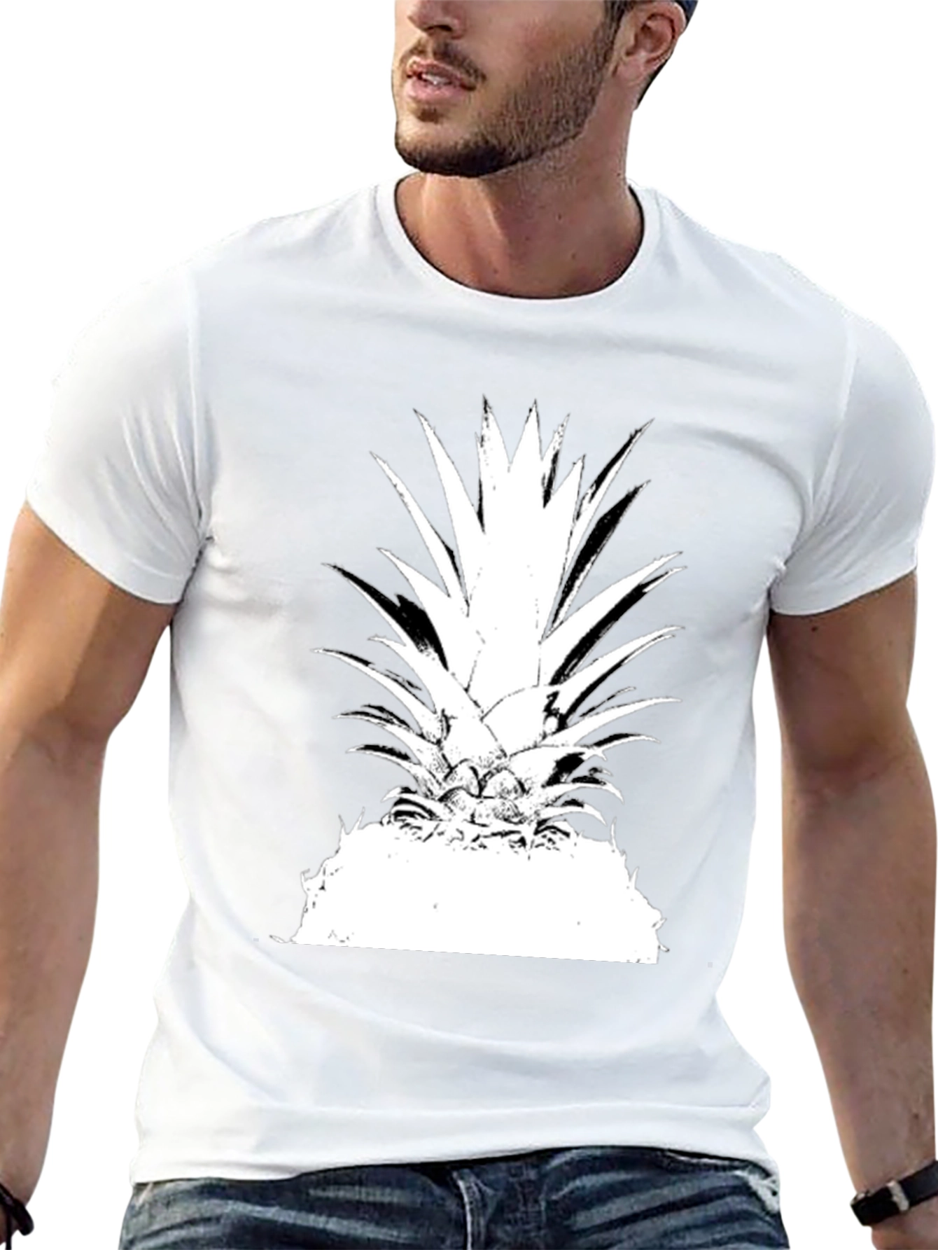 Pineapple Graphic Tee - Black