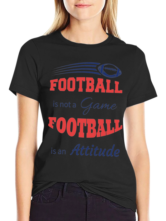Football Attitude Graphic T-Shirt