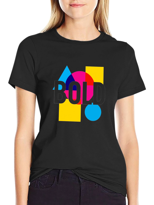 Bold Graphic Tee - Modern Design Casual Wear