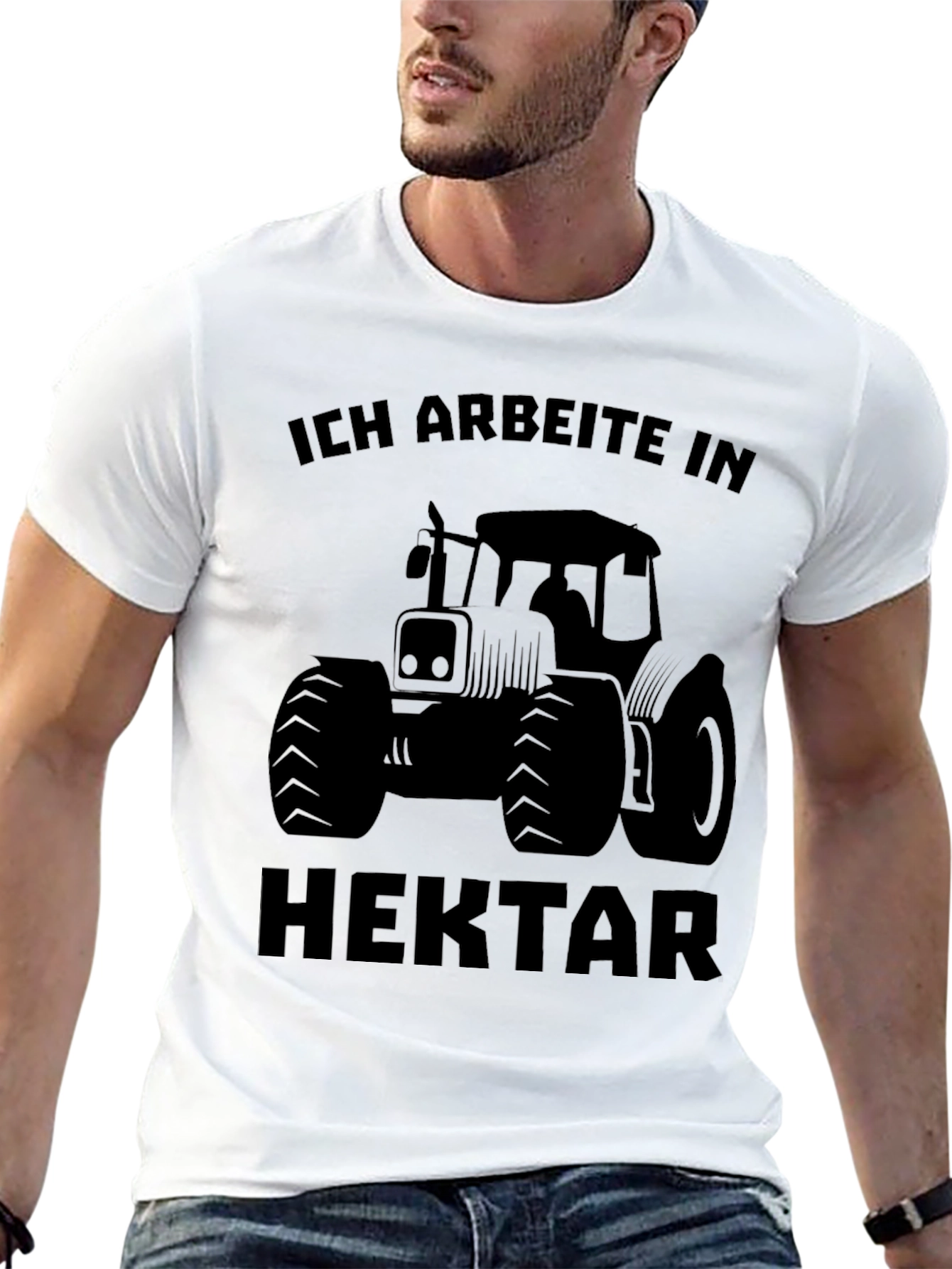 Ich Arbeite In Hektar Tractor T-Shirt