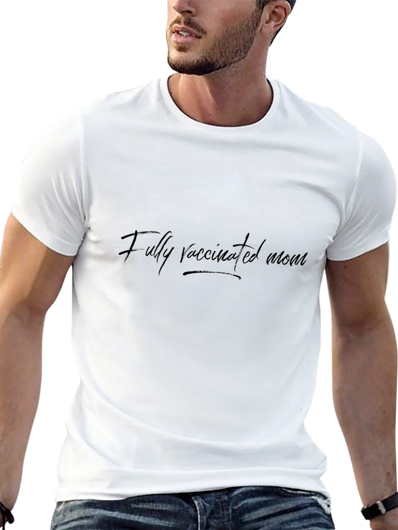 Fully Vaccinated Mom Black T-Shirt