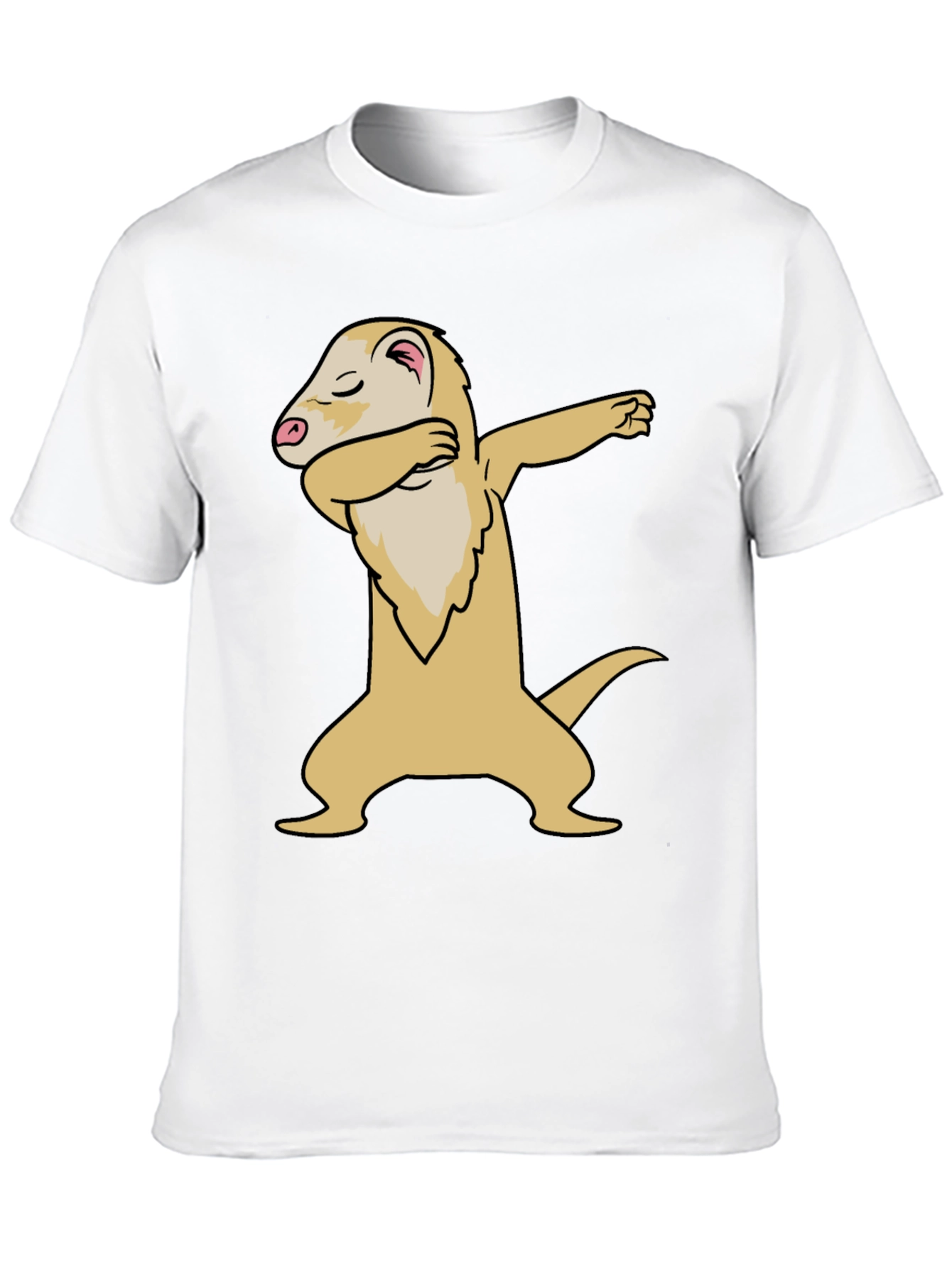 Dabbing Ferret Graphic Tee - Cool Casual Style