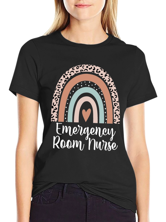 Emergency Room Nurse Rainbow T-Shirt