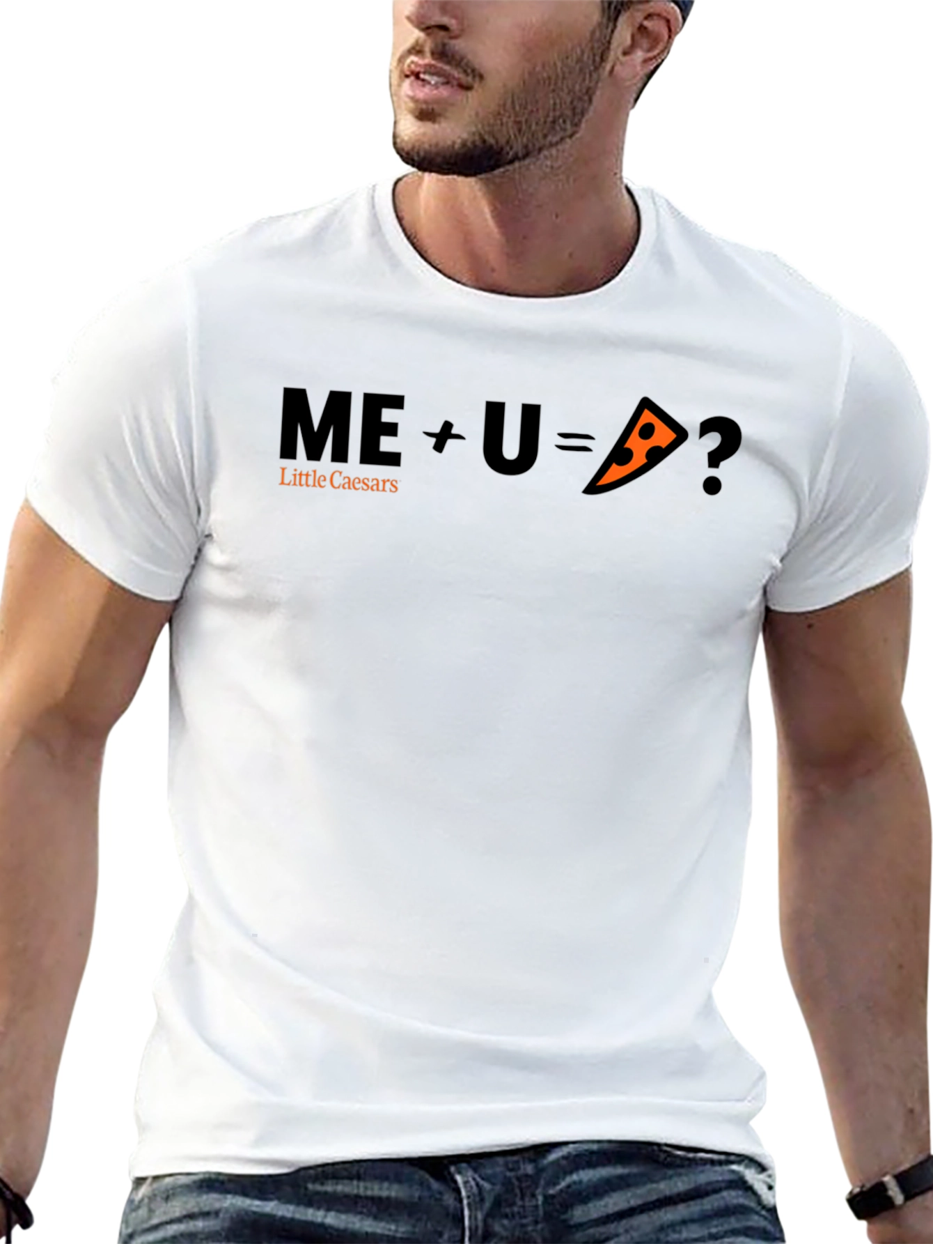 Little Caesars ME+U=Pizza Graphic T-Shirt