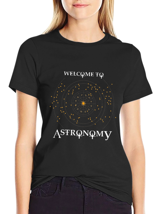 Astronomy Graphic T-Shirt - Celestial Star Design