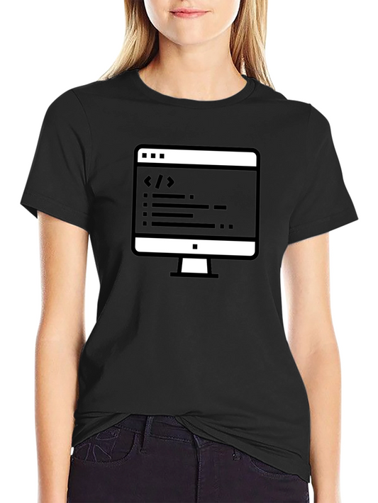 Coders Tee: Black Cotton Programmer T-Shirt