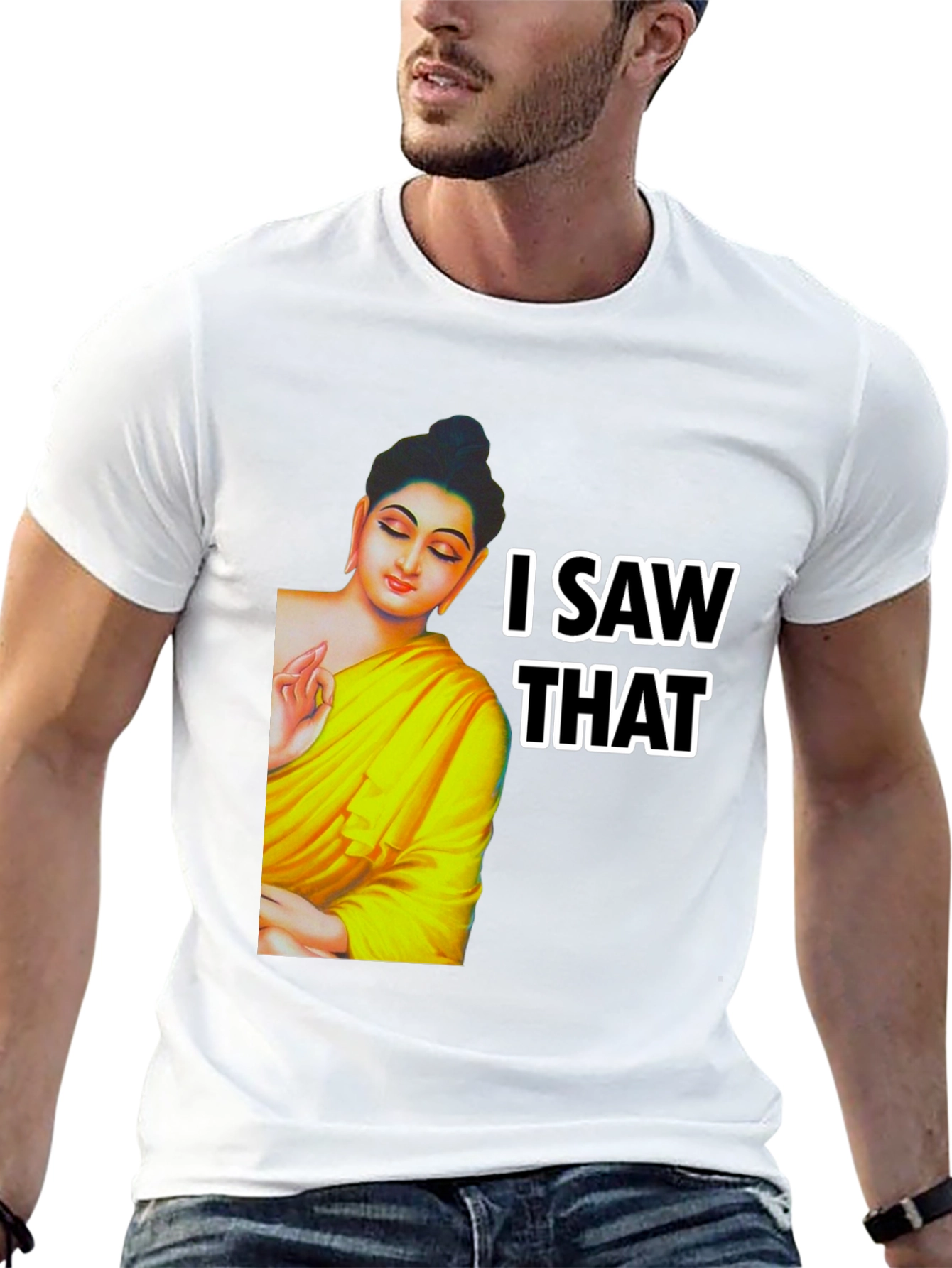 Buddha I Saw That Graphic Print Tee
