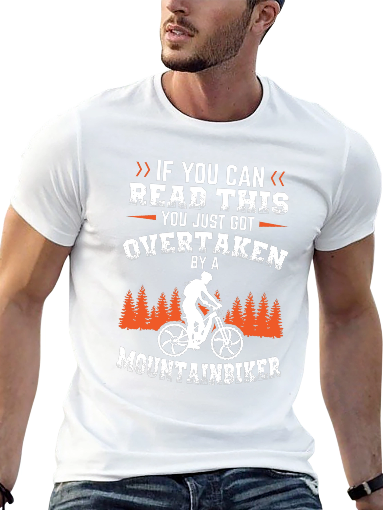 Mountain Biker Overtaken Graphic Tee