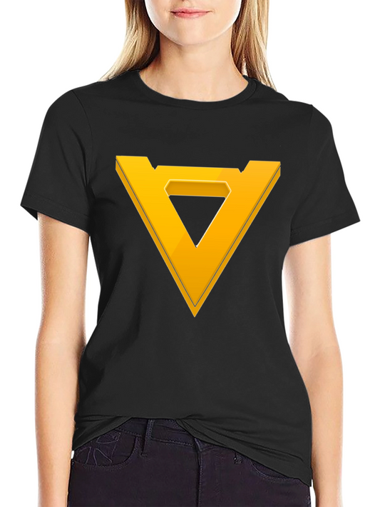 Geometric Triangle Graphic Tee - Modern Style