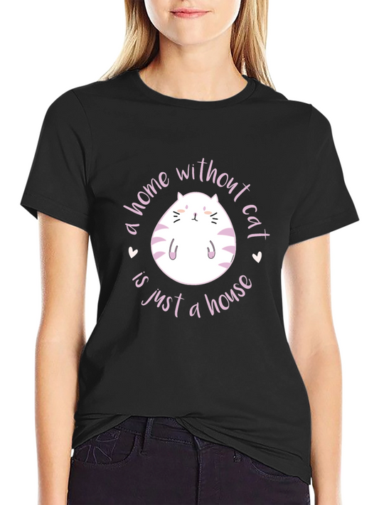 Cat Lover T-Shirt: A Home Without Cat